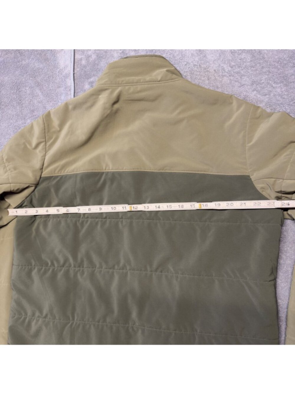 Patagonia Mens Pack In Jacket Large Olive Tan Full Zip - Picture 7 of 12